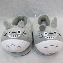 Totoro anime plush shoes slippers a pair