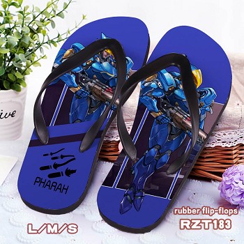 Overwatch Pharah rubber flip-flops shoes slippers a pair