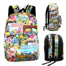 Adventure Time anime backpack bag