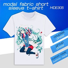 Vocaloid Hatsune Miku anime modal fabric short sleeve t-shirt