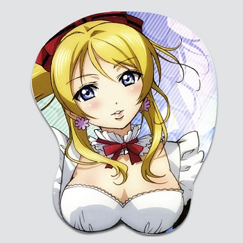 Lovelive Ellie 3D anime silicone mouse pad