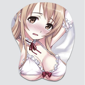 Sword Art Online Asuna 3D anime silicone mouse pad
