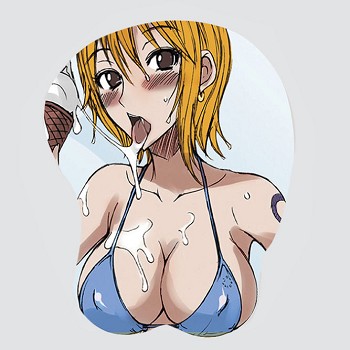 One Piece Nami 3D anime silicone mouse pad
