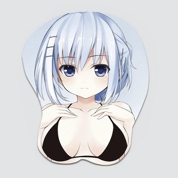 Date A Live Tobiichi Origami 3D anime silicone mouse pad
