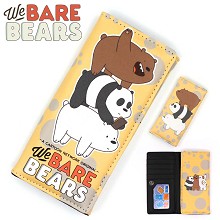 We Bare Bears anime long wallet