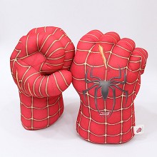 Spider Man plush Open-fingered gloves a pair