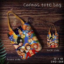 One Piece anime canvas tote bag shopping bag