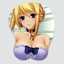 Fate 3D anime silicone mouse pad