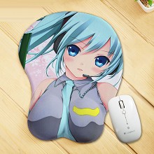 Hatsune Miku 3D anime silicone mouse pad