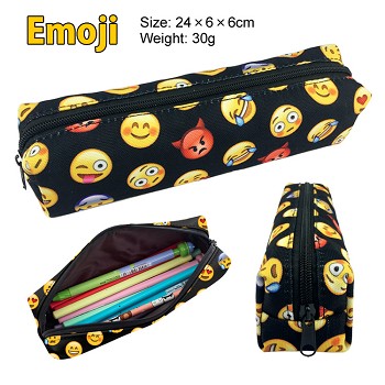 EMOJI canvas pen bag pencil case