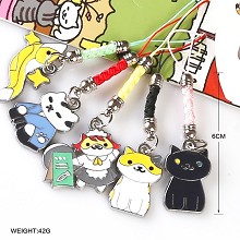 Neko Atsume anime phone straps(5pcs a set)