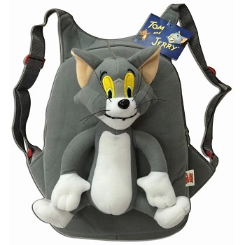 Tom and Jerry children plush backpack school bag