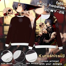 Kuroshitsuji anime full print hoodies