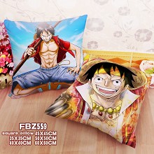 One Piece anime two-sided pillow