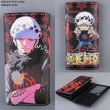 One Piece Law anime long wallet