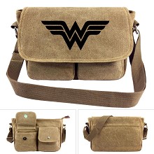 Wonder Woman canvas satchel shoulder bag