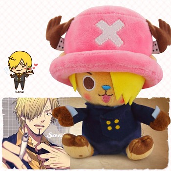 12inches One Piece Chopper cos Sanji anime plush doll