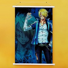 One Piece Sanji anime wall scroll