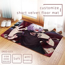 Tokyo ghoul anime short velvet floor mat ground mat(40X60)