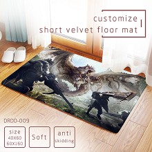 Monster Hunter short velvet floor mat ground mat(40X60)