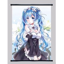 Re:Life in a different world from zero Rem anime wall scroll