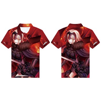 Fate anime polo t-shirt