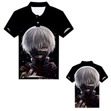 Tokyo ghoul anime polo t-shirt