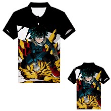 My Hero Academia anime polo t-shirt
