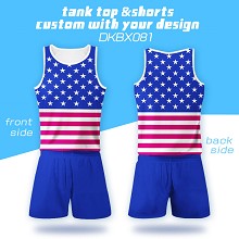 The Star Spangled Banner vest+short pants a set