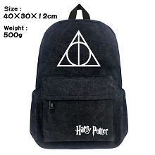 Harry Potter canvas backpack bag