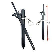 22CM Sword Art Online Kirito anime knife key chain