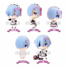 Re:Life in a different world from zero Rem anime figures set(5pcs a set)