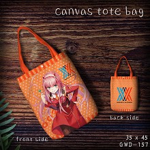 DARLING in the FRANXX anime canvas tote bag shopping bag