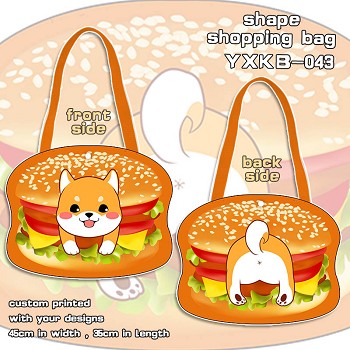 The hamburger shape shopping bag shoulder bag