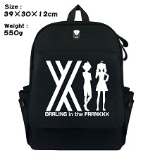 Darling in the FrankXX anime canvas backpack bag