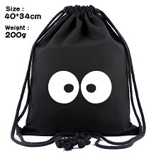 Totoro anime drawstring backpack bag