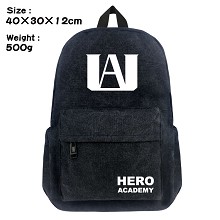 My Hero Academia anime canvas backpack bag