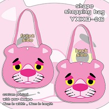 Pink Panther shape shopping bag shoulder bag