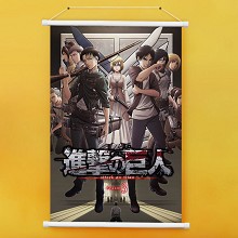 Attack on Titan anime wall scroll