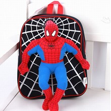 Spider Man children plush backpack school bag