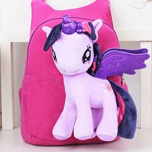 My Little Pony children plush backpack school bag
