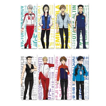 YURI on ICE anime pvc bookmarks set(5set)