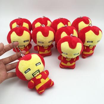 4inches Iron man plush dolls set(10pcs a set)