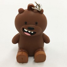 Bear Brown key chain Mobile phone bracket