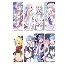 Re:Life in a different world from zero anime pvc bookmarks set(5set)