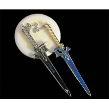 Sword Art Online anime 2 knifes key chain