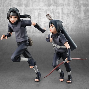 Naruto child Uchiha Itachi and Sasuke anime figures set(2pcs a set)