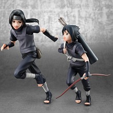 Naruto child Uchiha Itachi and Sasuke anime figure...