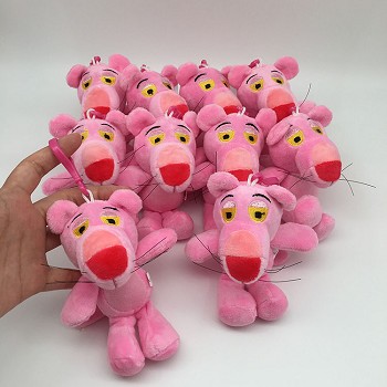 5inches Pink Panther anime plush dolls set(10pcs a set)