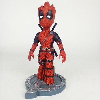 Guardians of the Galaxy groot cos Deadpool resin figure